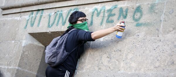 Feministas protestan en México por violencia contra mujeres - Sputnik Mundo