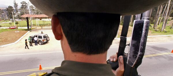 Un agente de la Policía Nacional de Colombia (imagen referencial) Un agente de la Policía Nacional de Colombia (imagen referencial) - Sputnik Mundo