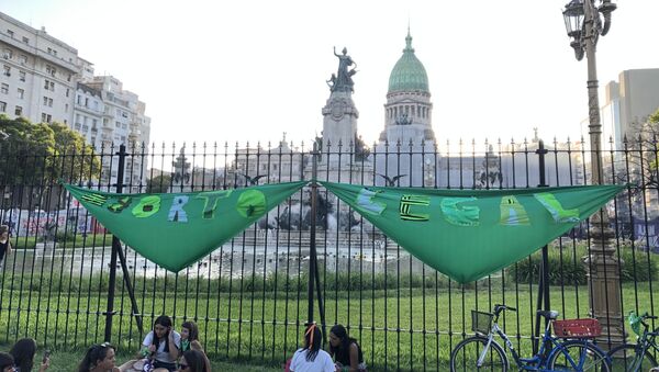 Una marcha por el aborto legal en Buenos Aires - Sputnik Mundo