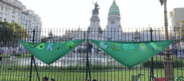 Una marcha por el aborto legal en Buenos Aires - Sputnik Mundo
