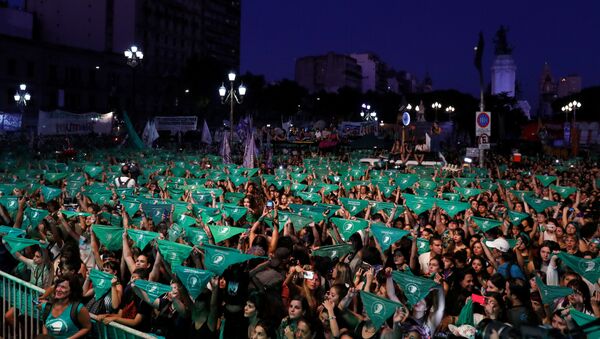 Una marcha por el aborto legal en Buenos Aires - Sputnik Mundo