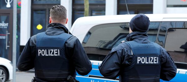Policía alemana en el lugar del ataque en Hanau - Sputnik Mundo