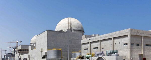 La contrucción de la central nuclear de Barakah (archivo)  - Sputnik Mundo