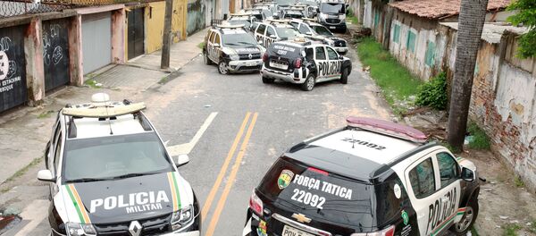 Huelga de policías en Brasil Huelga de policías en Brasil - Sputnik Mundo