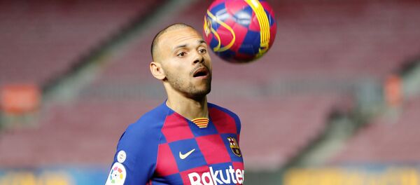 Martin Braithwaite, jugador del FC Barcelona - Sputnik Mundo