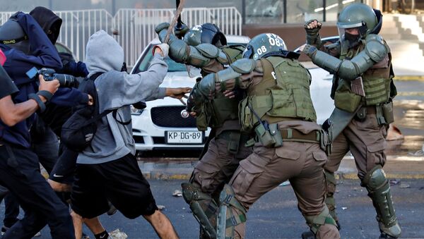 Protestas en Viña del Mar, Chile - Sputnik Mundo