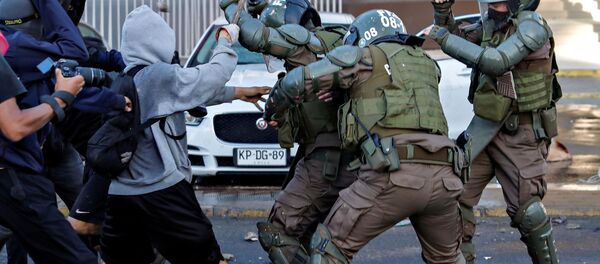 Protestas en Viña del Mar, Chile - Sputnik Mundo