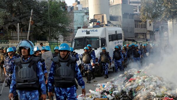 Disturbios en Nueva Delhi - Sputnik Mundo