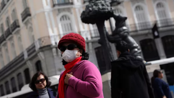 Una turista china en Madrid - Sputnik Mundo