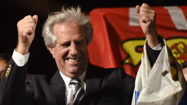 El presidente uruguayo Tabaré Vázquez - Sputnik Mundo