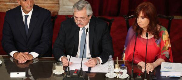 El presidente argentino, Alberto Fernández, y la vicepresidenta Cristina Fernández de Kirchner - Sputnik Mundo