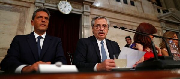 Alberto Fernández, presidente de Argentina - Sputnik Mundo