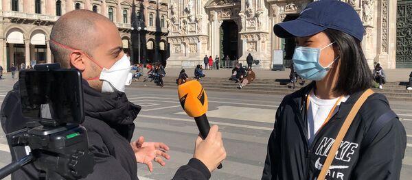 Melody, taiwanesa, turista en Milán - Sputnik Mundo