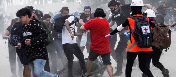 Protestas en Chile (archivo) - Sputnik Mundo