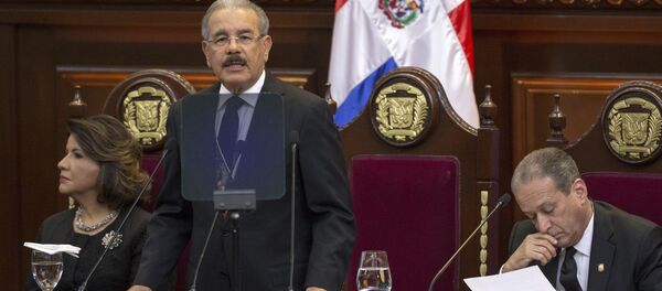 El presidente de la República Dominicana, Danilo Medina, en el Parlamento - Sputnik Mundo