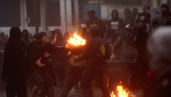 Protestas en Chile - Sputnik Mundo