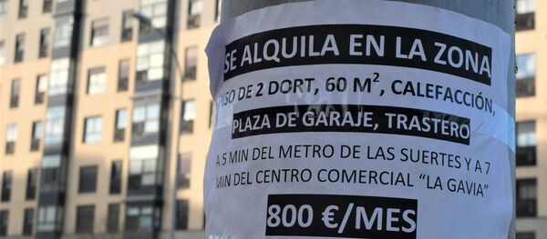 Anuncio de alquiler en el Ensanche de Vallecas.  - Sputnik Mundo