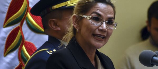 Jeanine Áñez, presidenta de facto de Bolivia - Sputnik Mundo