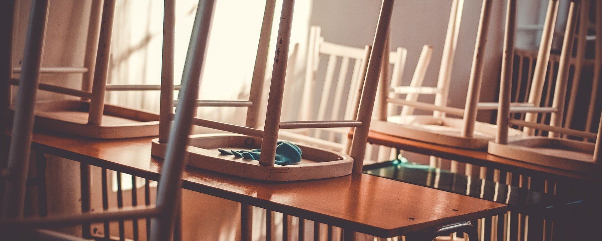 Una clase vacía, referencial - Sputnik Mundo, 1920, 07.01.2022