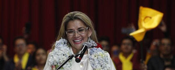 Jeanine Áñez, expresidenta de facto de Bolivia - Sputnik Mundo