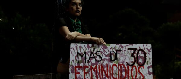 Protesta conra feminicidios en Perú Protesta conra feminicidios en Perú - Sputnik Mundo