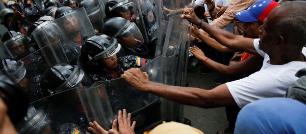 Protestas en Venezuela Protestas en Venezuela - Sputnik Mundo