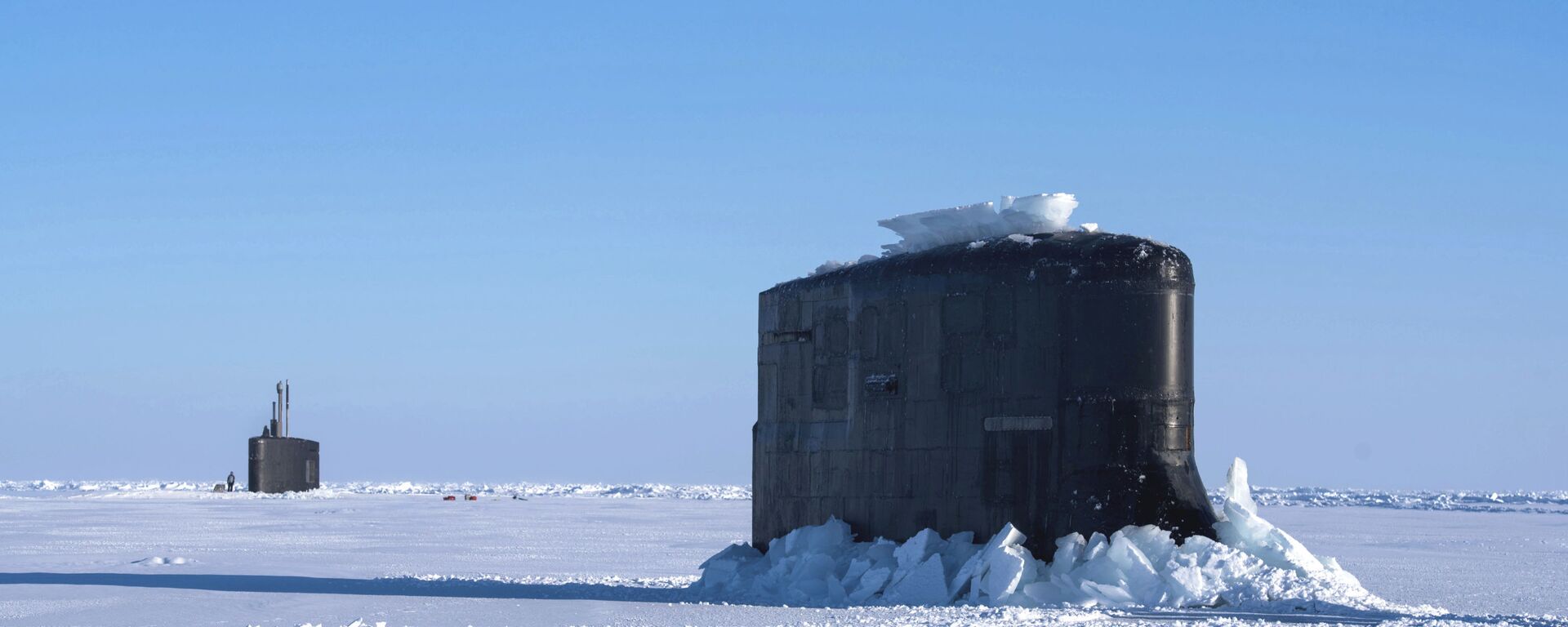 Un submarino estadounidense rompe el hielo en el ICEX, archivo - Sputnik Mundo, 1920, 11.03.2020