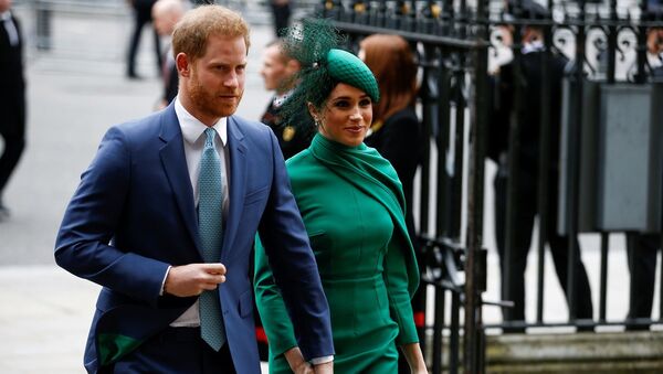 El príncipe Harry y Meghan Markle asisten al Día de la Commonwealth - Sputnik Mundo