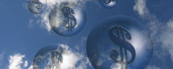 Burbujas con signos de dólar - Sputnik Mundo