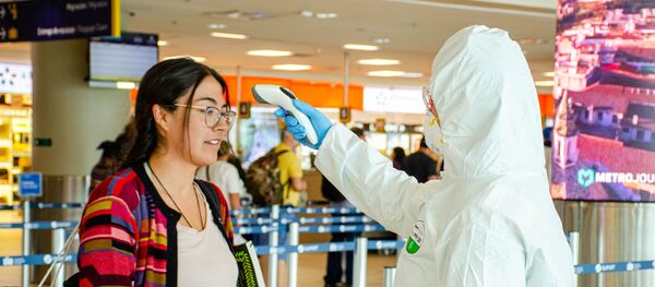 Situación en el aeropuerto de Quito, Ecuador - Sputnik Mundo