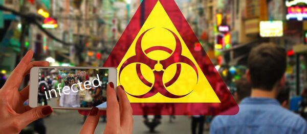 Símbolo internacional de riesgo biológico (imagen referencial) - Sputnik Mundo