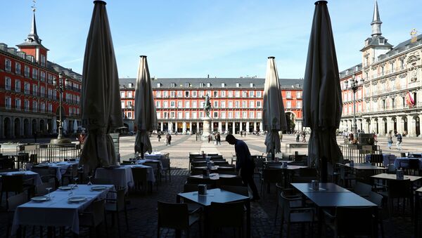 La Plaza mayor de Madrid, España - Sputnik Mundo