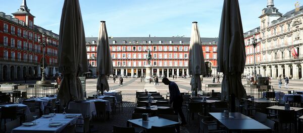 La Plaza mayor de Madrid, España - Sputnik Mundo