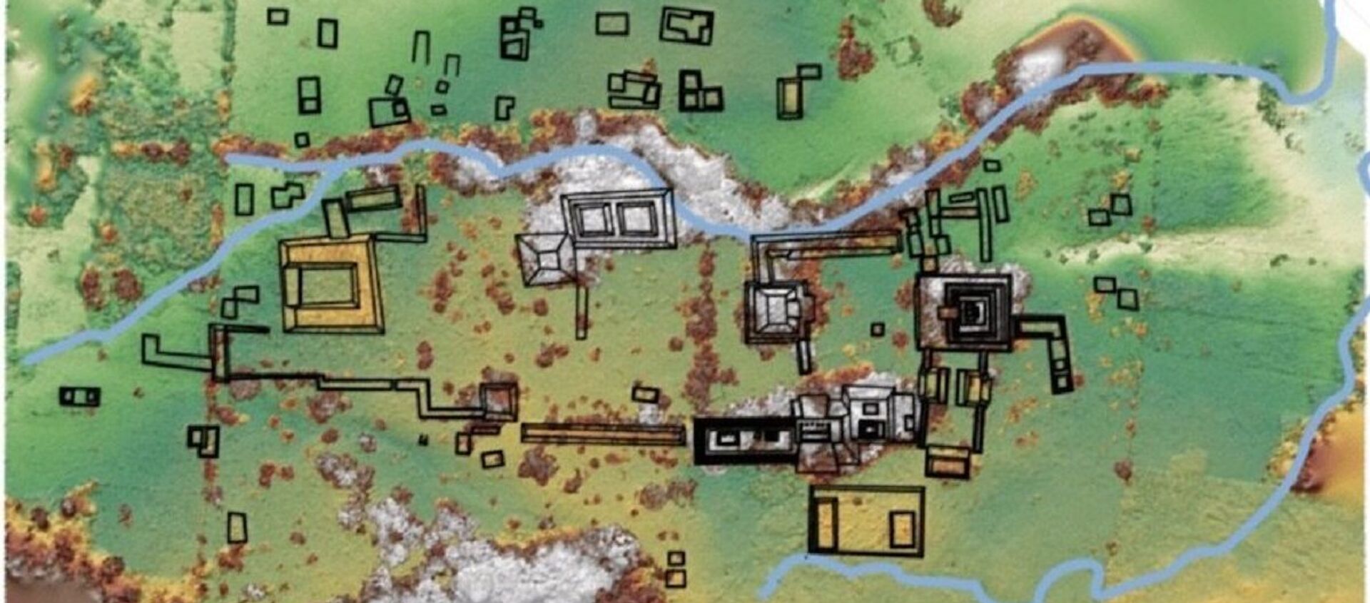 Mapa del lugar de excavaciones - Sputnik Mundo, 1920, 13.03.2020