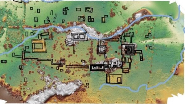 Mapa del lugar de excavaciones - Sputnik Mundo