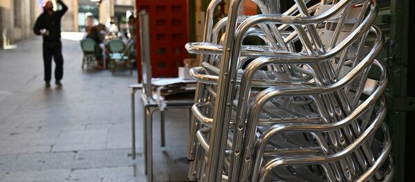 Terraza cerrada en el centro de Madrid - Sputnik Mundo