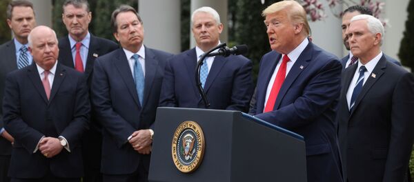 Donald Trump, presidente de EEUU - Sputnik Mundo