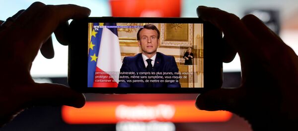 Emmanuel Macron, el presidente de Francia  - Sputnik Mundo