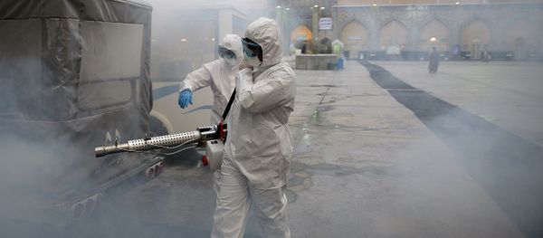 La fumigación contra coronavirus en Irán (imagen referencial) La fumigación contra coronavirus en Irán (imagen referencial) - Sputnik Mundo