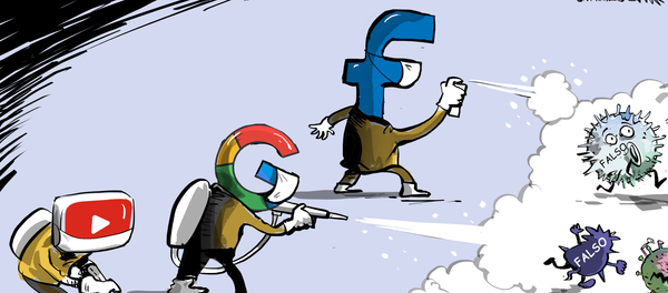 Coronavirus: los gigantes de internet se unen contra la desinformación - Sputnik Mundo