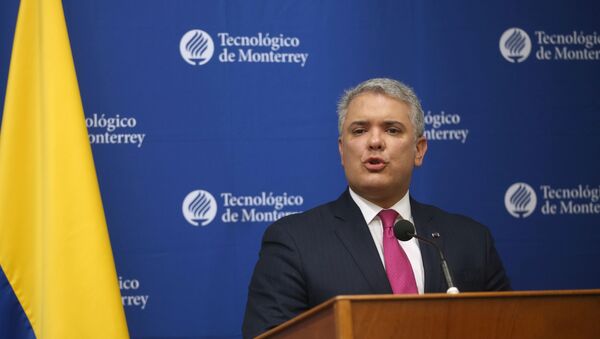 Iván Duque, presidente de Colombia - Sputnik Mundo