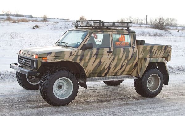 Una de las versiones especiales del Lada 4x4 (Niva).  - Sputnik Mundo