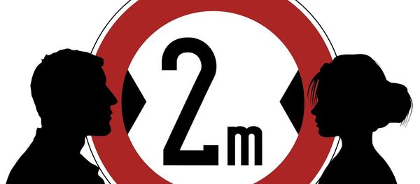 Distancia entre hombre y mujer - Sputnik Mundo