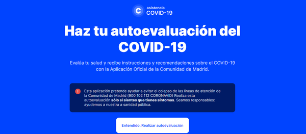 Interfaz de la aplicación coronamadrid.com - Sputnik Mundo