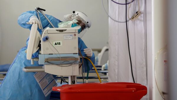 Centro de salud móvil (imagen referencial) - Sputnik Mundo