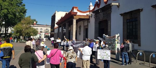 Manifestación por acceso al agua potable para la zona centro de Santo Domingo, 23 de marzo 2020, Ciudad de México - Sputnik Mundo