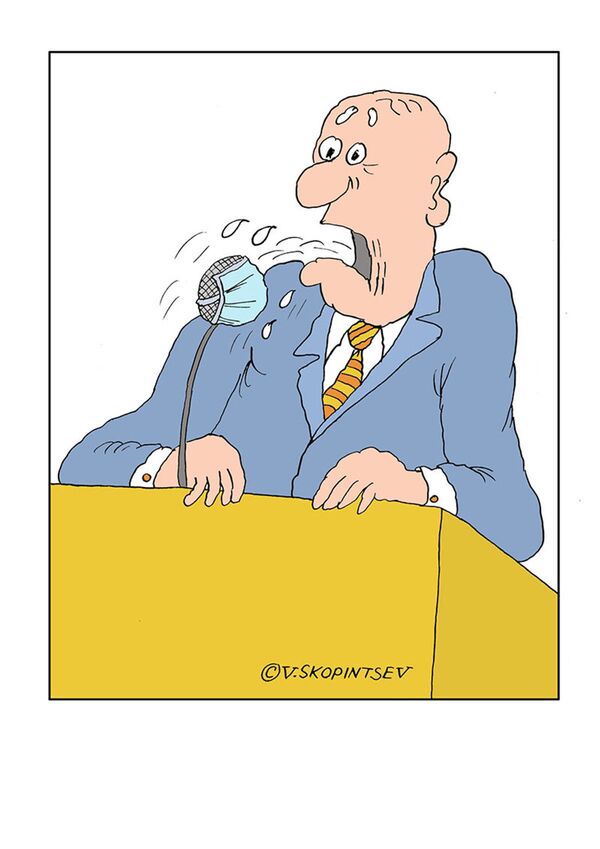 Humor contra la pandemia: el concurso internacional de caricaturas Coronavirus Battle - Sputnik Mundo