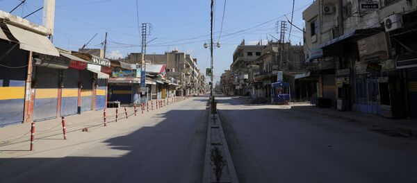 Las calles vacías de una ciudad siria Las calles vacías de una ciudad siria - Sputnik Mundo