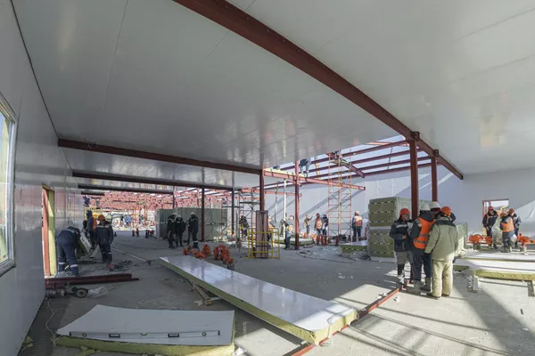 Así avanza la construcción del nuevo hospital en Moscú en medio de la pandemia Así avanza la construcción del nuevo hospital en Moscú en medio de la pandemia - Sputnik Mundo