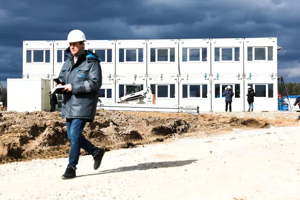 Así avanza la construcción del nuevo hospital en Moscú en medio de la pandemia Así avanza la construcción del nuevo hospital en Moscú en medio de la pandemia - Sputnik Mundo